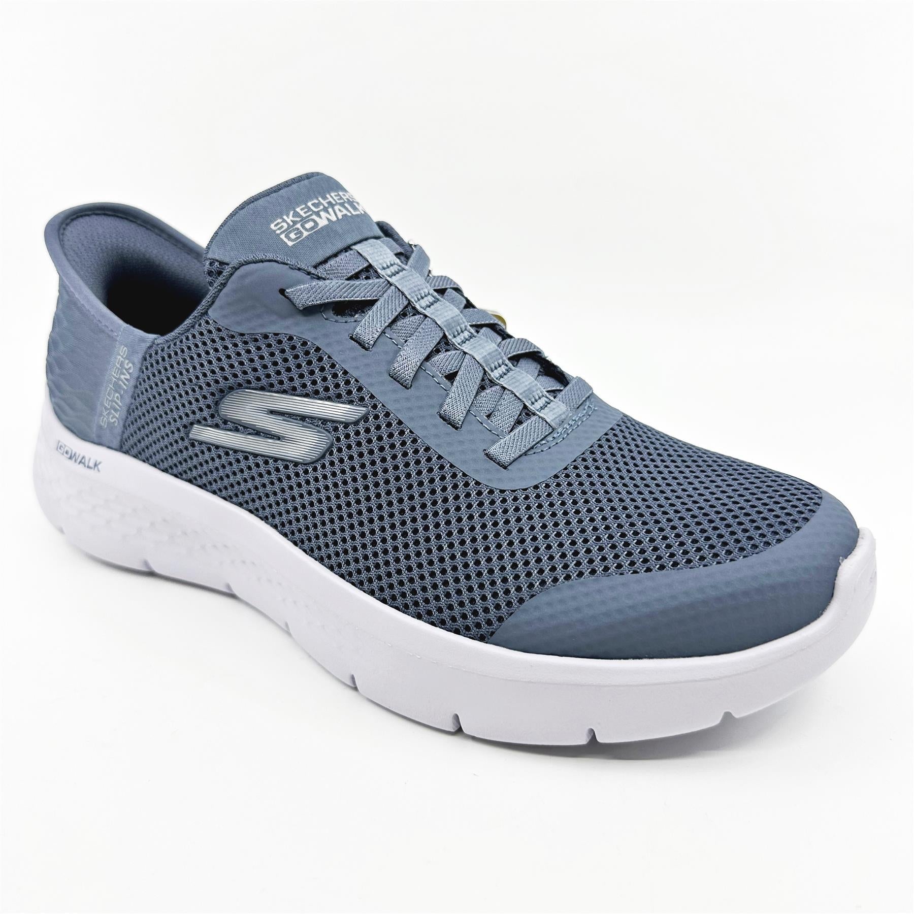 SKECHERS Go Walk Flex Grand Entry Blue Womens  Slip On Sneakers