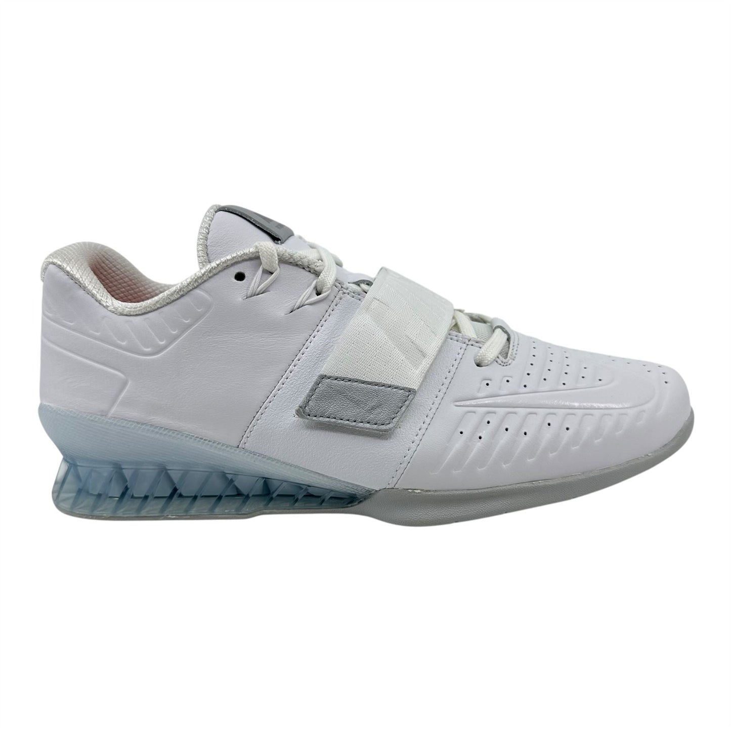 Nike Romaleos 3 XD White Metallic Platinum Mens Athletic Sneaker