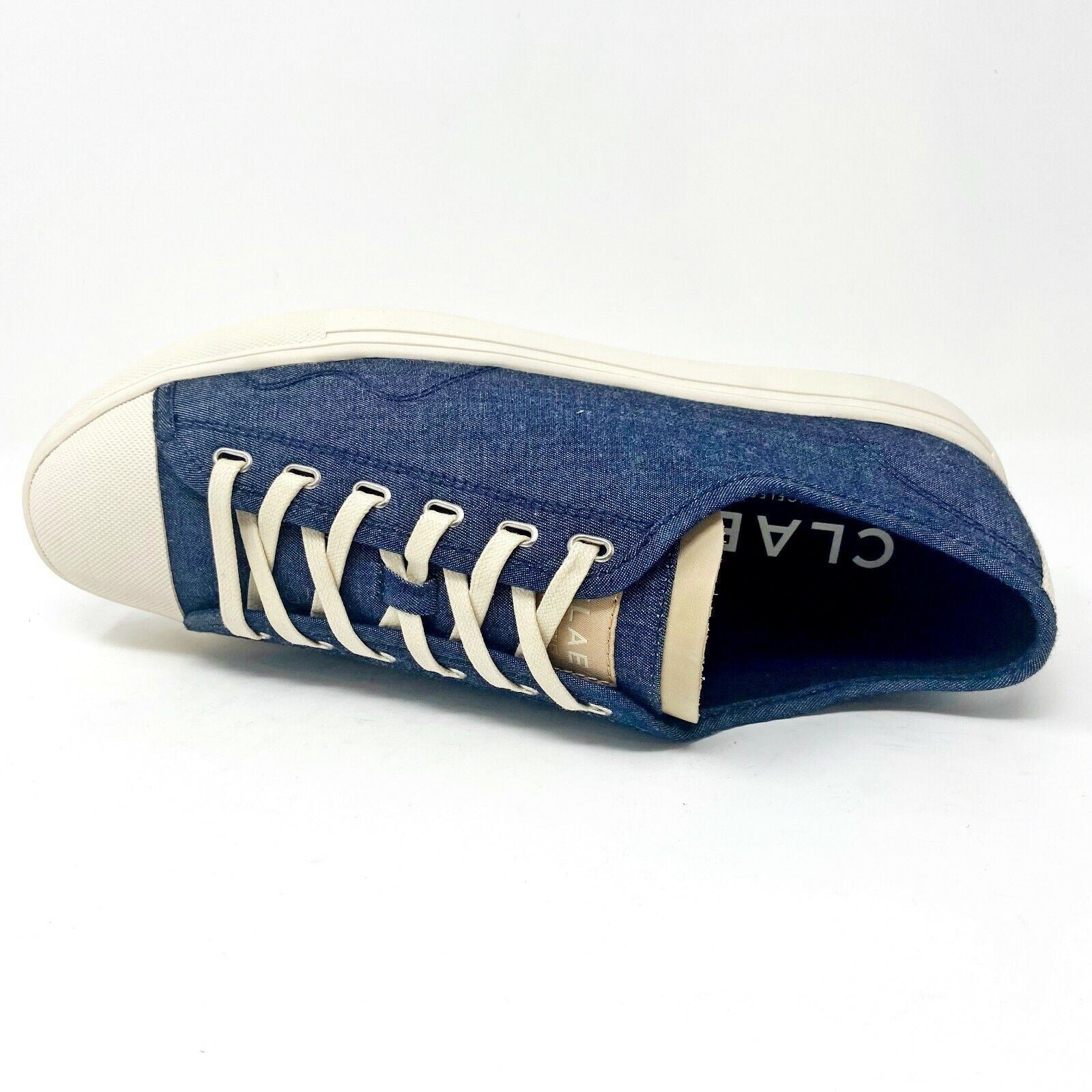 Clae Herbie Textile Deep Navy Mens Size 9 Premium Casual Sneakers