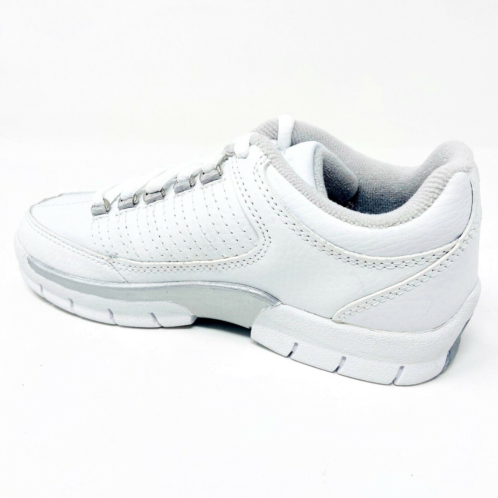 K-Swiss Florham White Platinum Juniors Kids Casual Shoes Sneakers 61852147