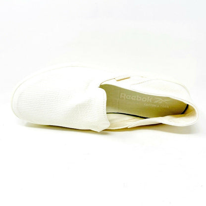 Reebok Cotton & Corn Slip On Chalk White Womens Casual Laceless Shoes FX0392