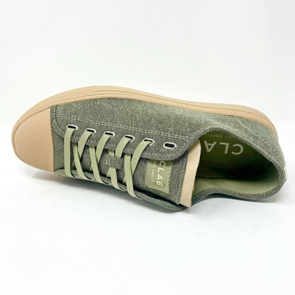 Clae Herbie Textile Aloe Green Mens Premium Casual Sneakers