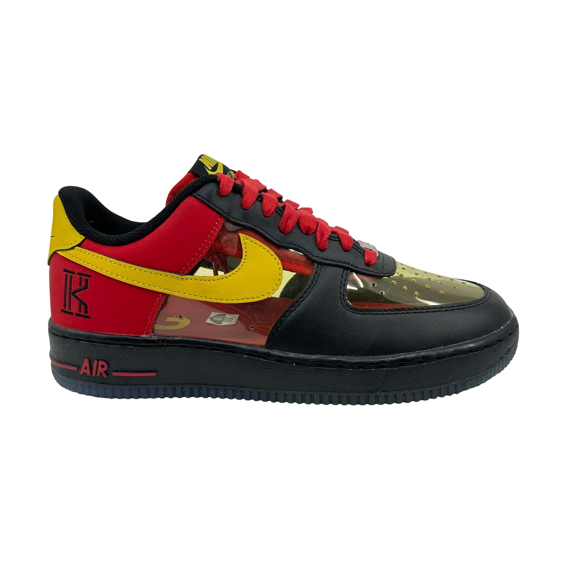 Nike Air Force 1 CMFT Signature QS Black Yellow Red Mens Kyrie Irving Sneaker