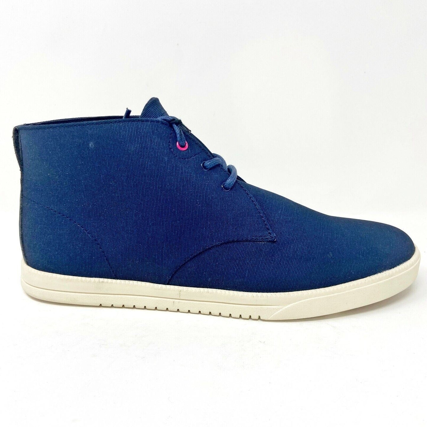 Clae Strayhorn Textile Deep Navy Waxed Canvas Mens Premium  Casual Sneakers