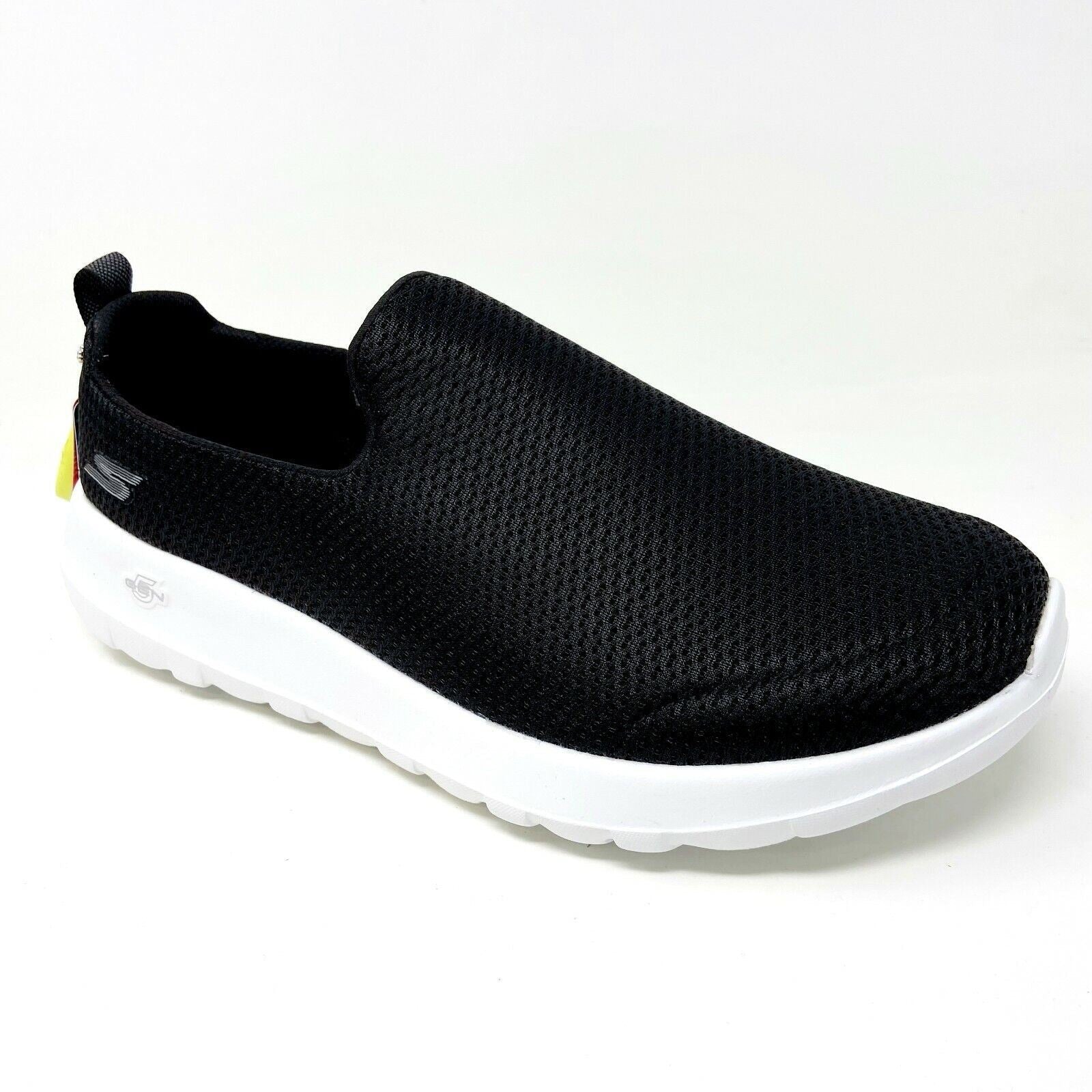 Skechers Go Walk Max Black White Mens Extra Wide Width Casual Shoes