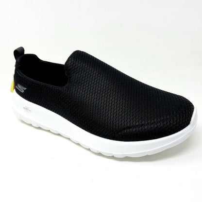 Skechers Go Walk Max Black White Mens Extra Wide Width Casual Shoes