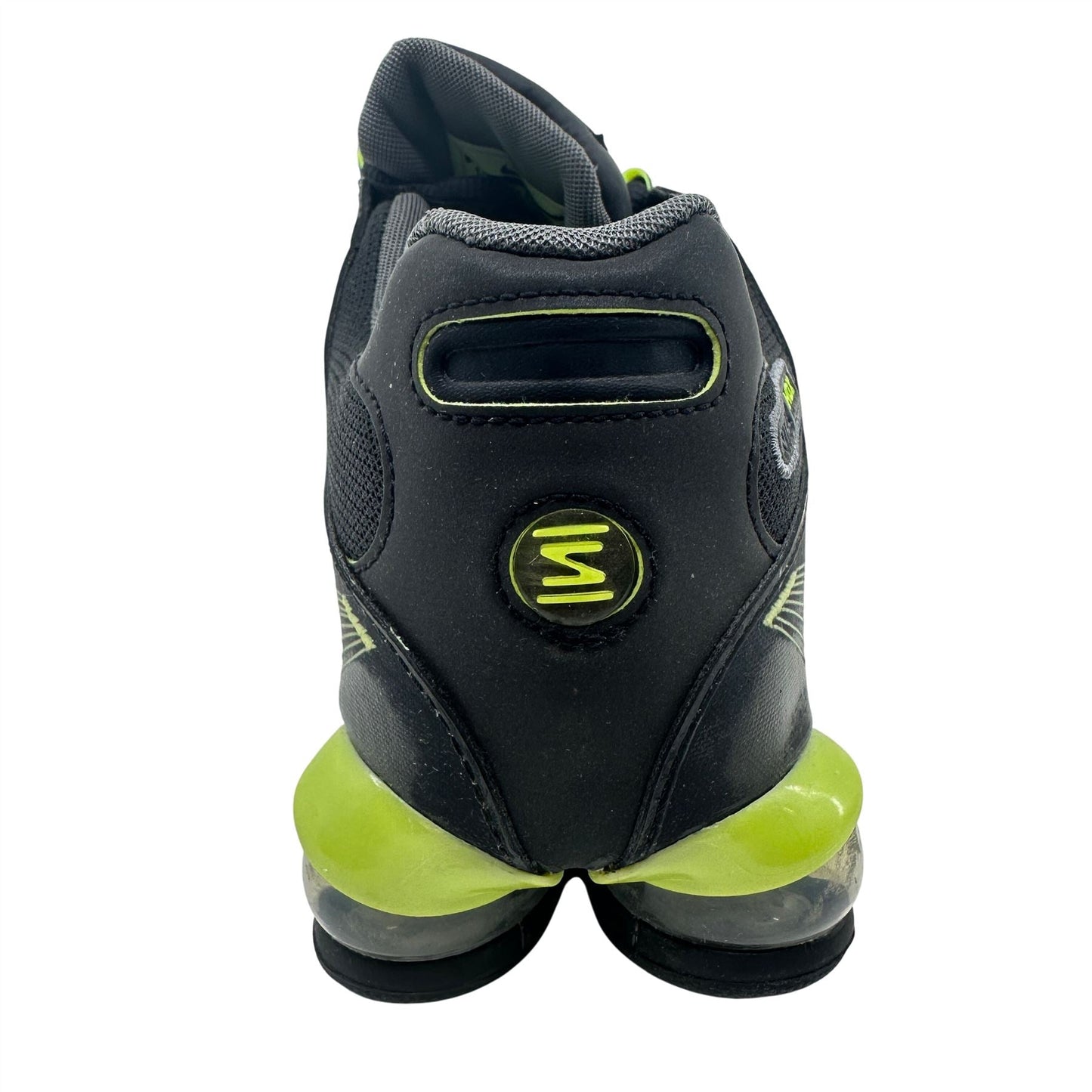 Nike Air Shox NZ 2.0 Black Dark Grey Lime Mens Athletic Sneaker