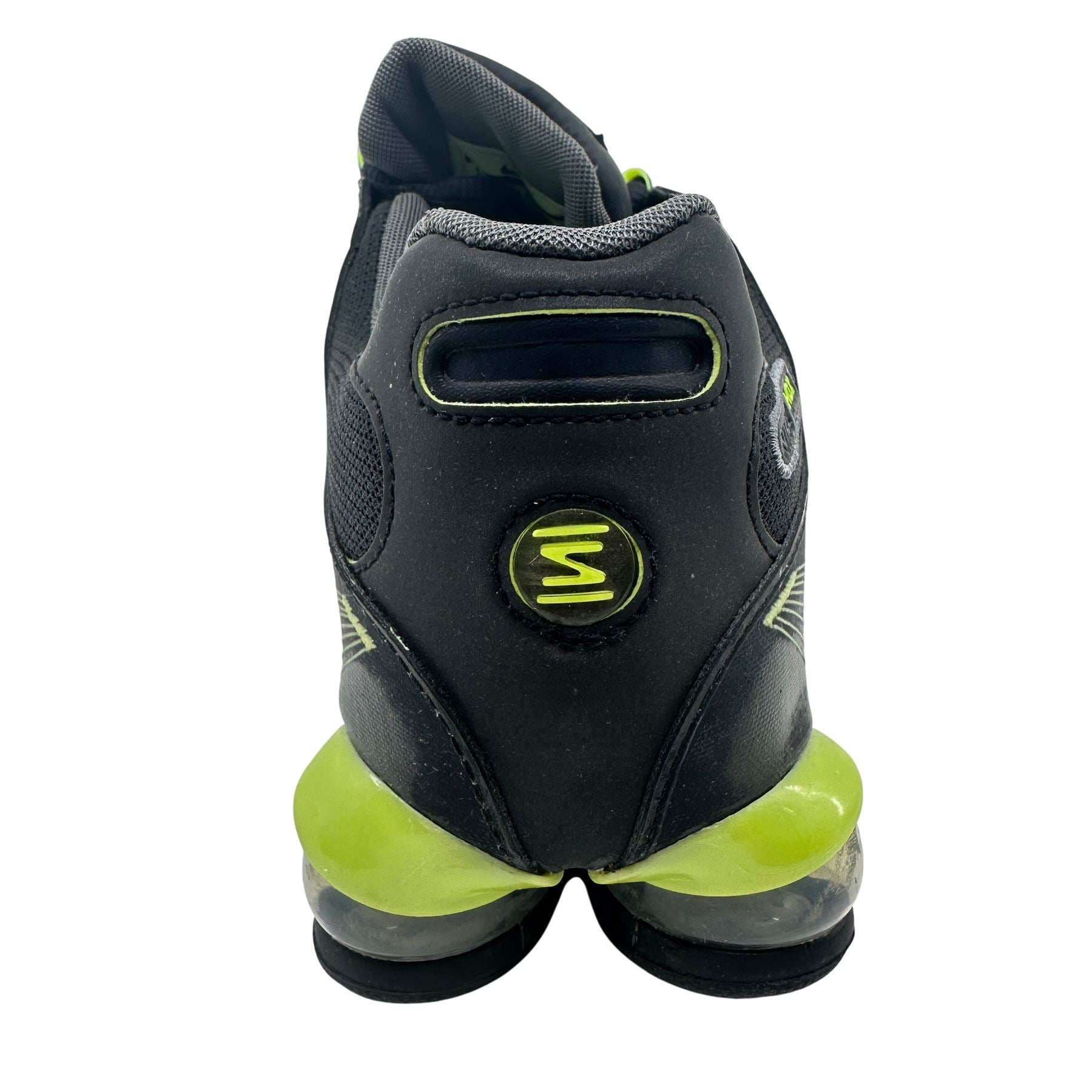Nike Air Shox NZ 2.0 Black Dark Grey Lime Mens Athletic Sneaker