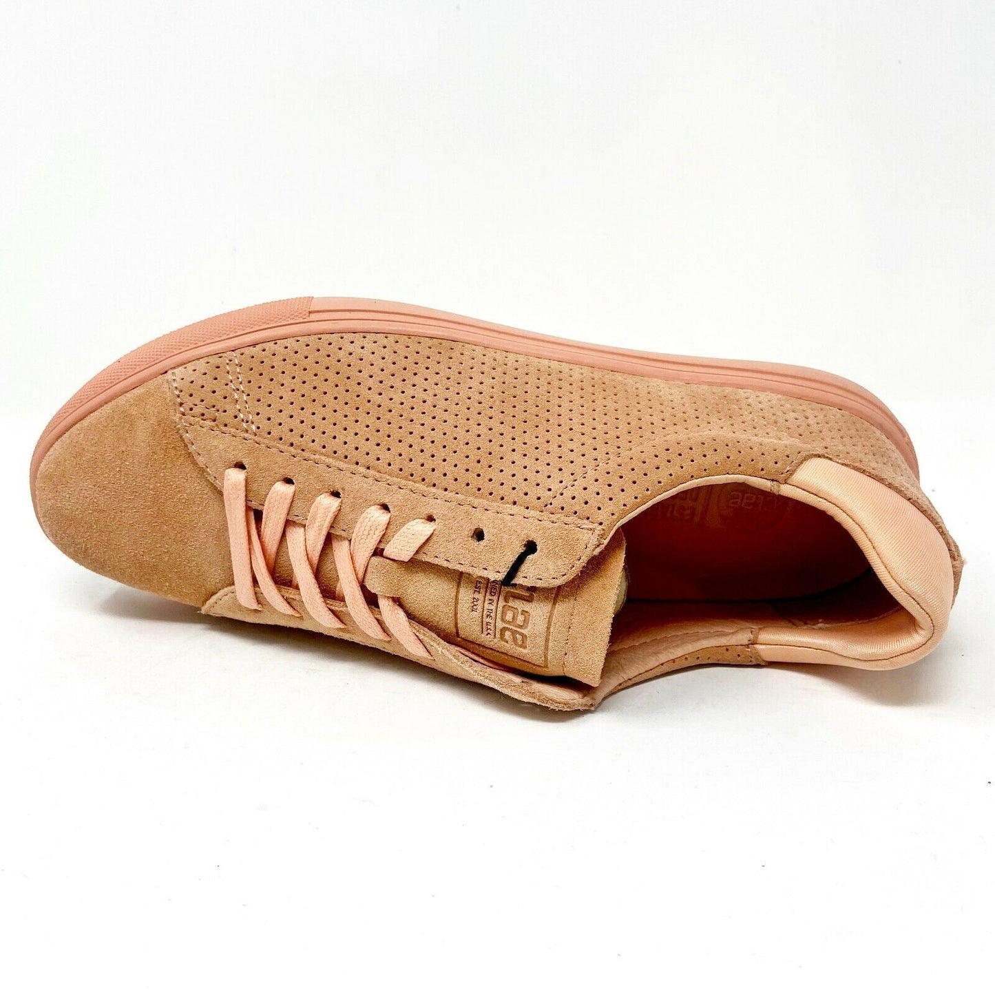 Clae Bradley Peach Suede Mens Premium Casual Sneakers