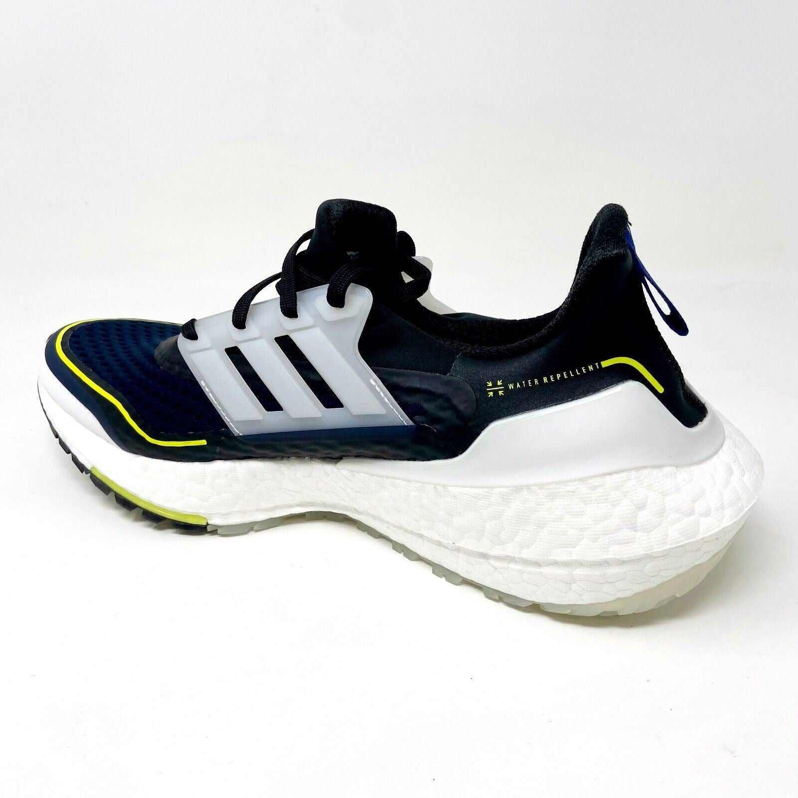 Adidas Ultraboost 21 COLD.RDY Navy Yellow White Mens Running Sneakers S23893