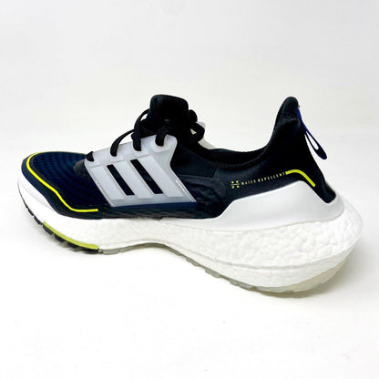 Adidas Ultraboost 21 COLD.RDY Navy Yellow White Mens Running Sneakers S23893