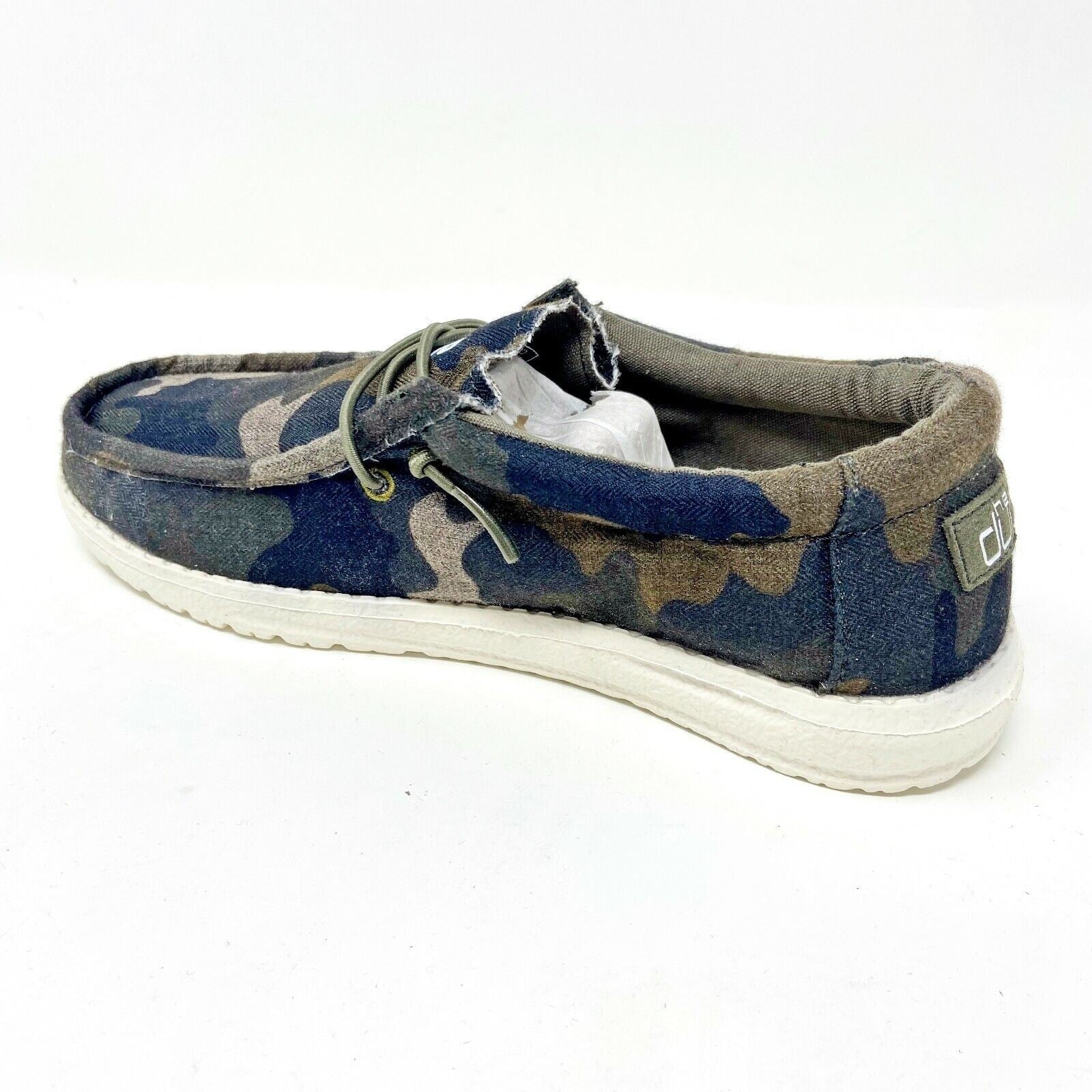 Hey Dude Wendy Camo Kids Slip On Comfort Shoes