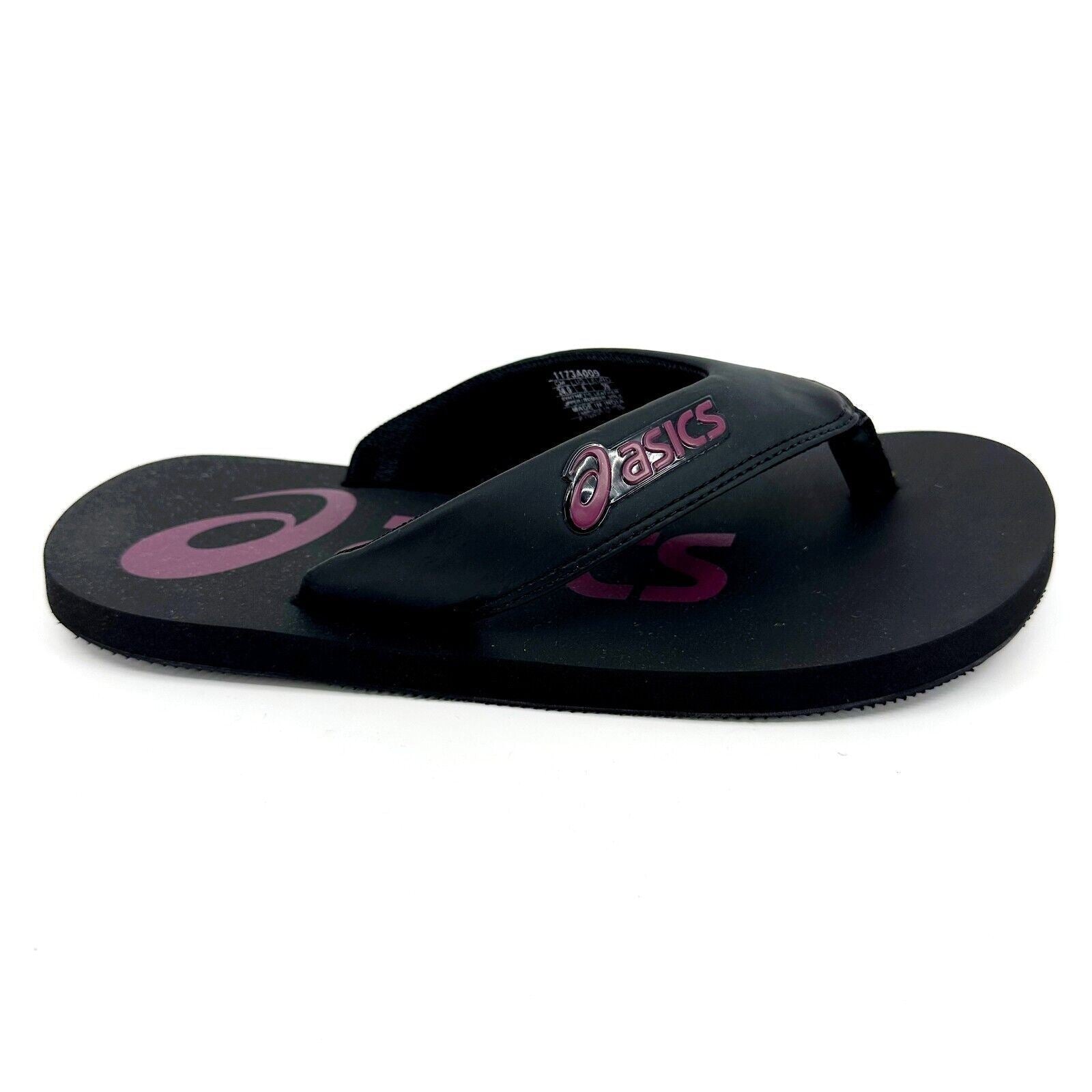 Asics Zorian BM Black Roselle Mens Size 6 Flip Flop Thongs Sandal 1173A009 001