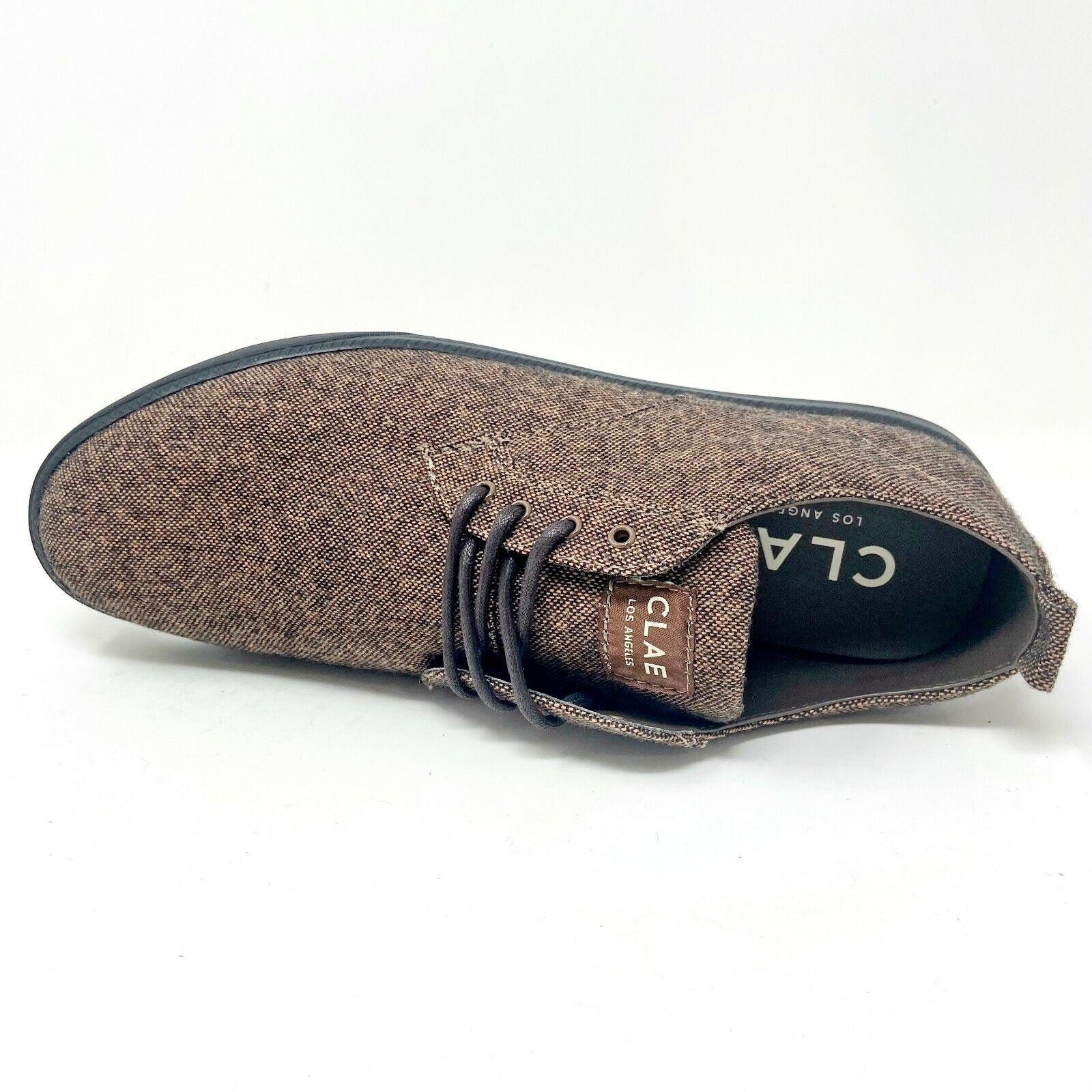 Clae Ellington Textile Umber Textile Mens Size 7 Premium Sneakers