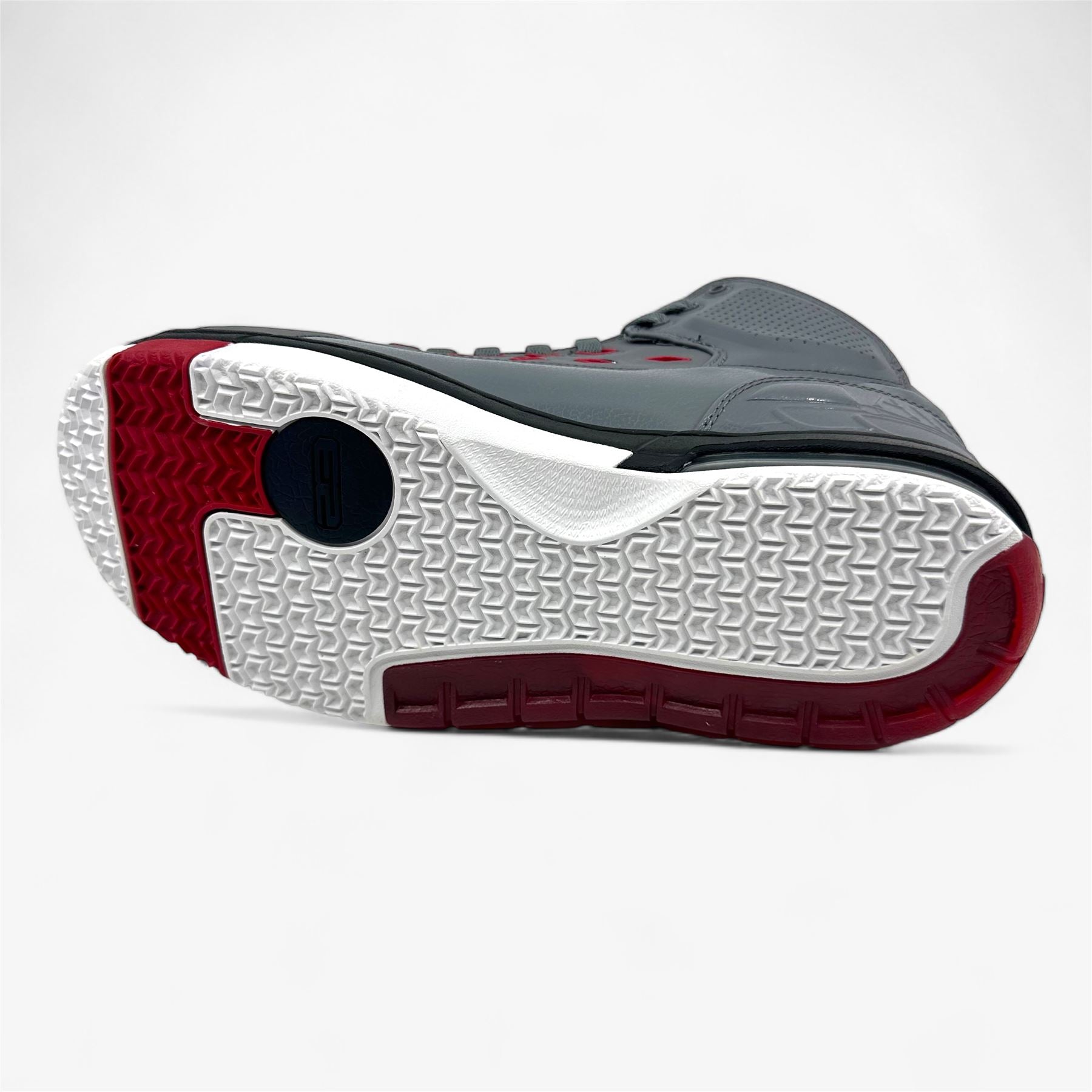 Jordan Ol' School Cool Grey Gym Red Black White Mens Size 10.5 Athletic Sneaker