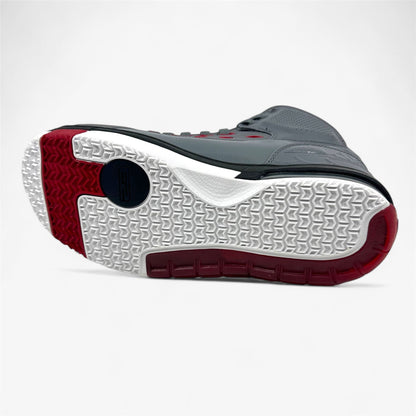 Jordan Ol' School Cool Grey Gym Red Black White Mens Size 10.5 Athletic Sneaker