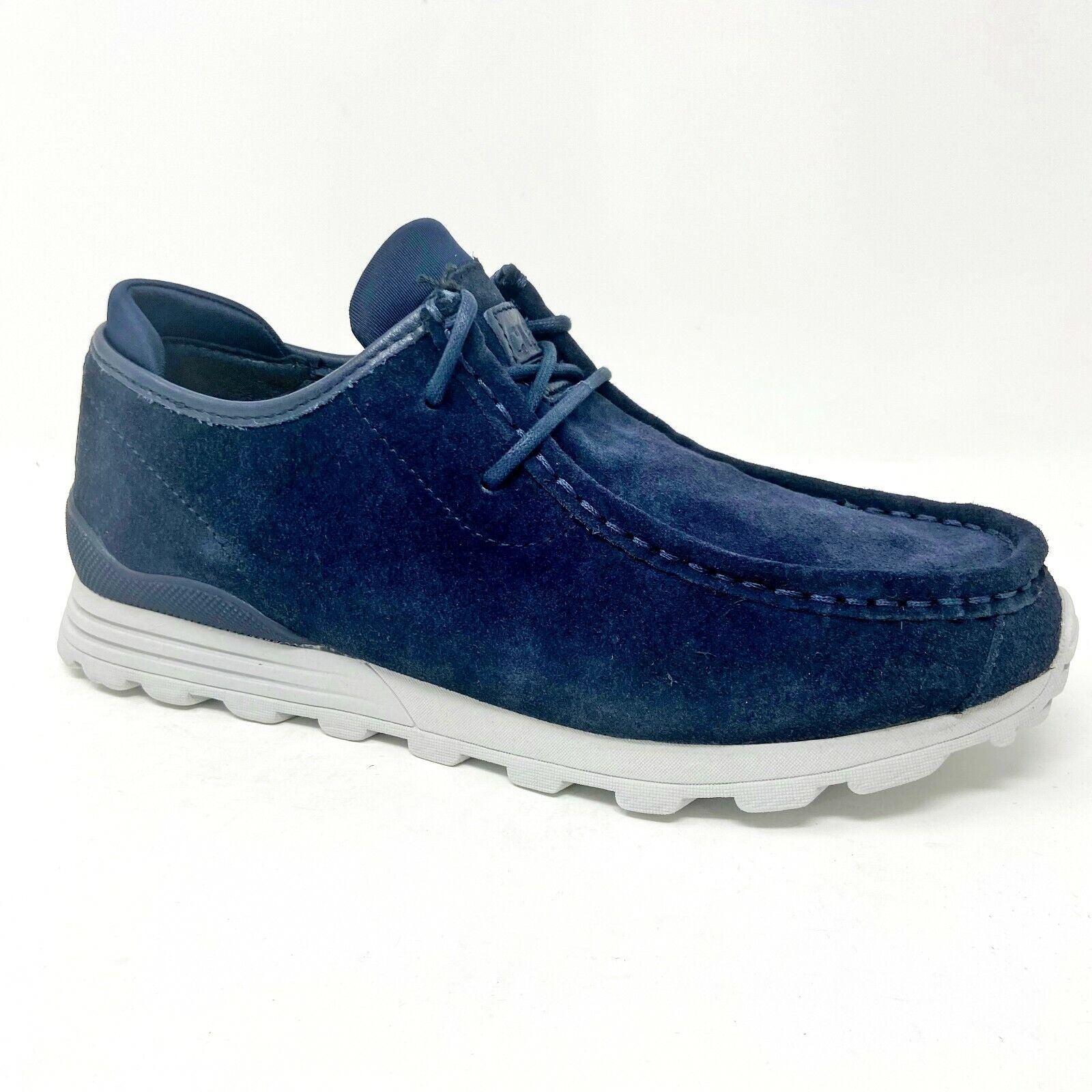 Clae Hopper Navy Suede Mens Low Top Casual Sneakers