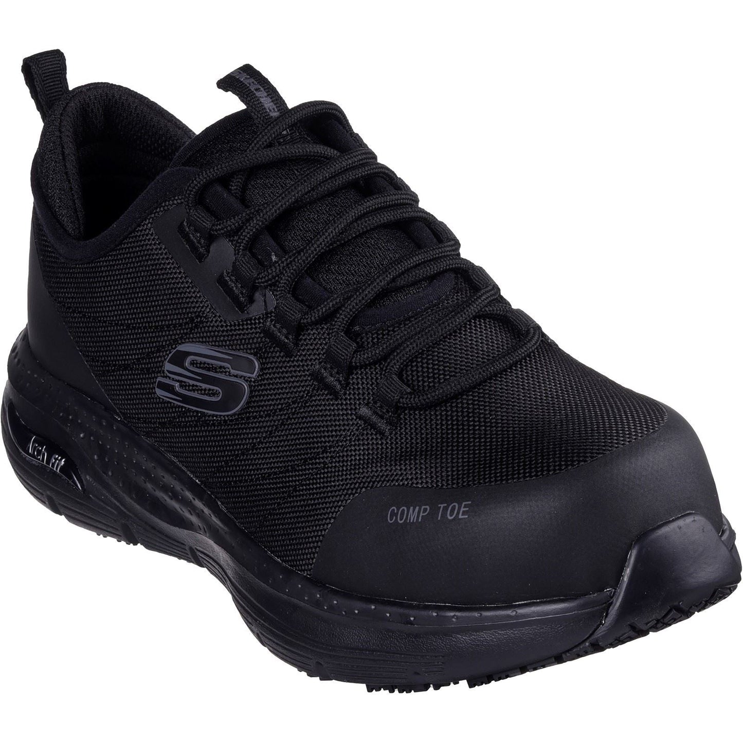 Women's Wide Fit Skechers 108075EC Arch Fit Sr Ebinal Safety Trainers