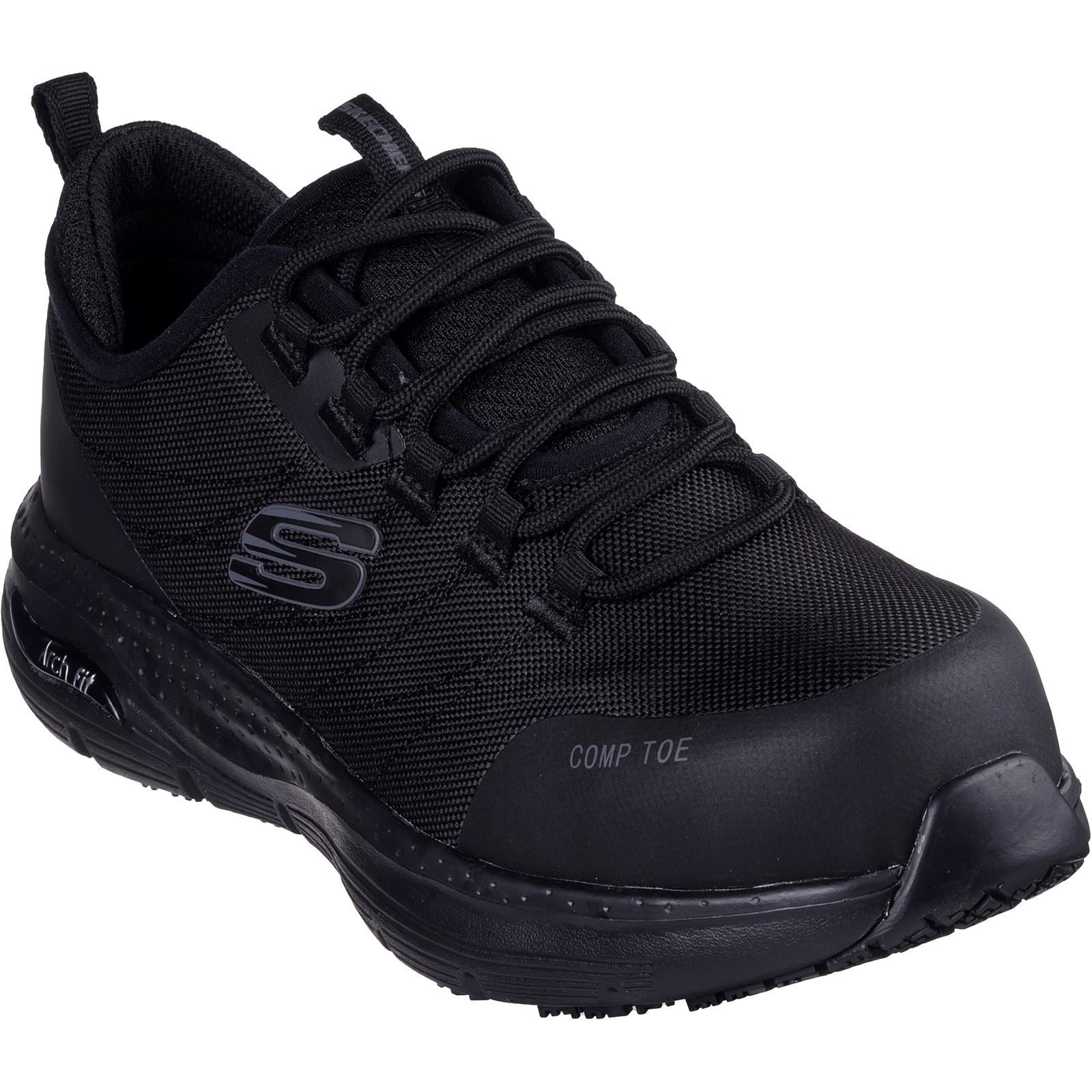 Women's Wide Fit Skechers 108075EC Arch Fit Sr Ebinal Safety Trainers