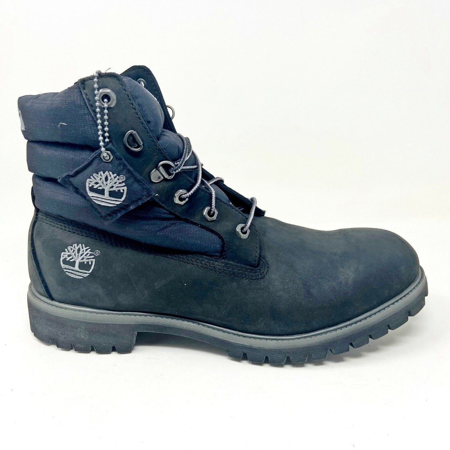 Timberland 6 In Premium Panel Black Waterproof Mens Nubuck Boots 4053