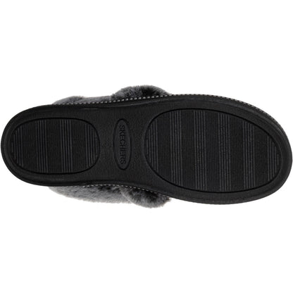 Women's Wide Fit Skechers 32777 Cozy Campfire Team Toasty Slippers