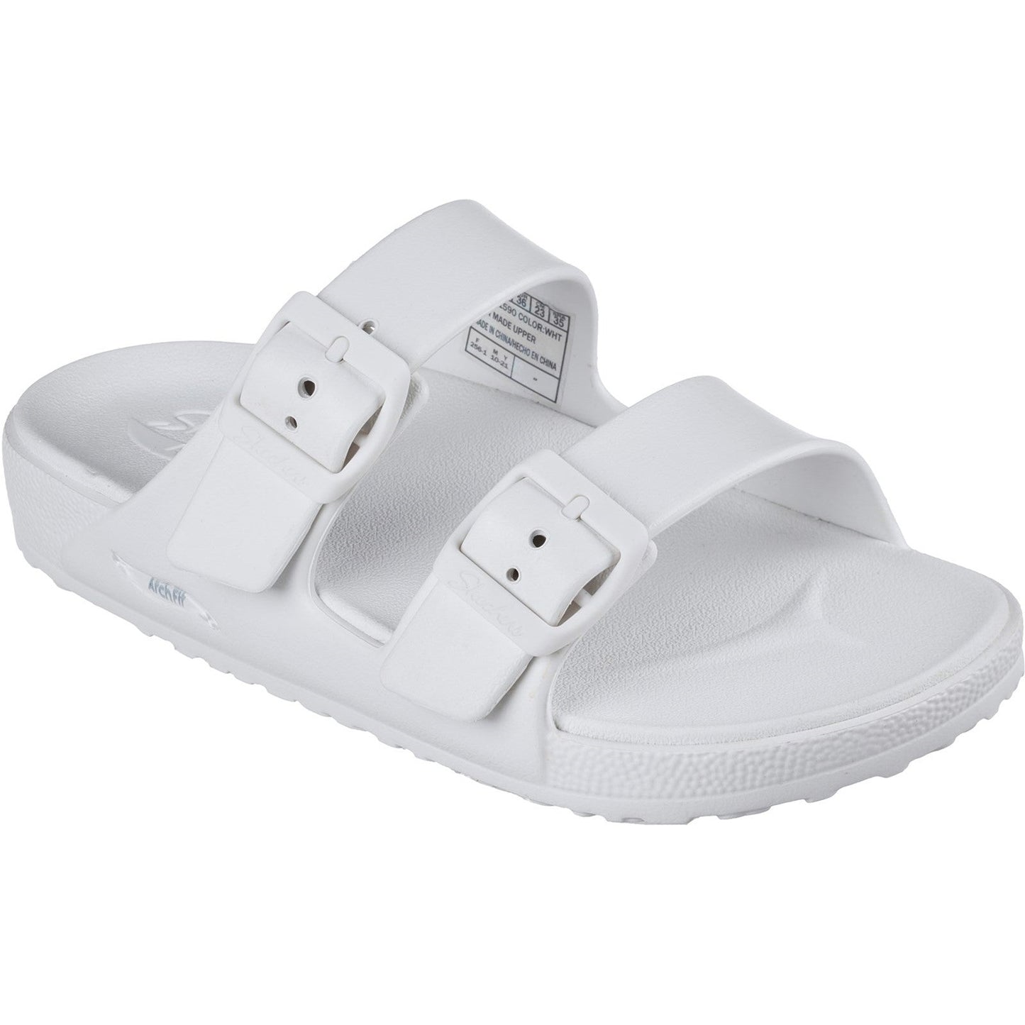Women's Wide Fit Skechers 111590 Foamies Arch Fit Cali Breeze 2.0 Slippers