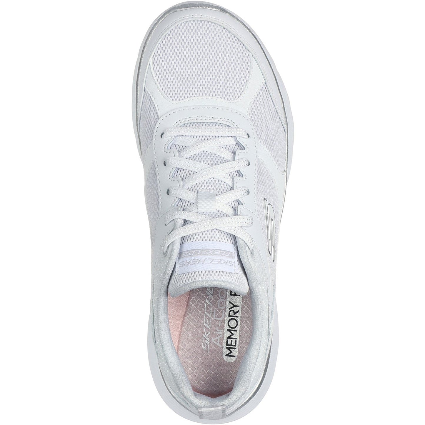 Womens Wide Fit Skechers 150202 Flex Appeal 5.0 Fresh Touch Trainers