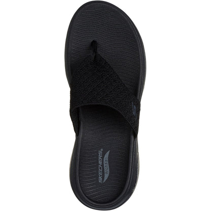 Women's Wide Fit Skechers 140803 Go Walk Arch Fit Sandals