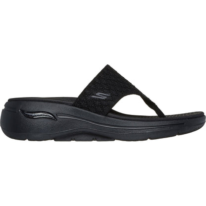 Women's Wide Fit Skechers 140803 Go Walk Arch Fit Sandals
