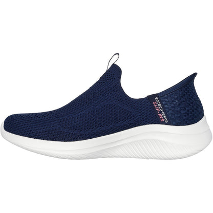 Women's Wide Fit Skechers 150450 Slip-ins Ultra Flex 3.0 Easy Win Trainers