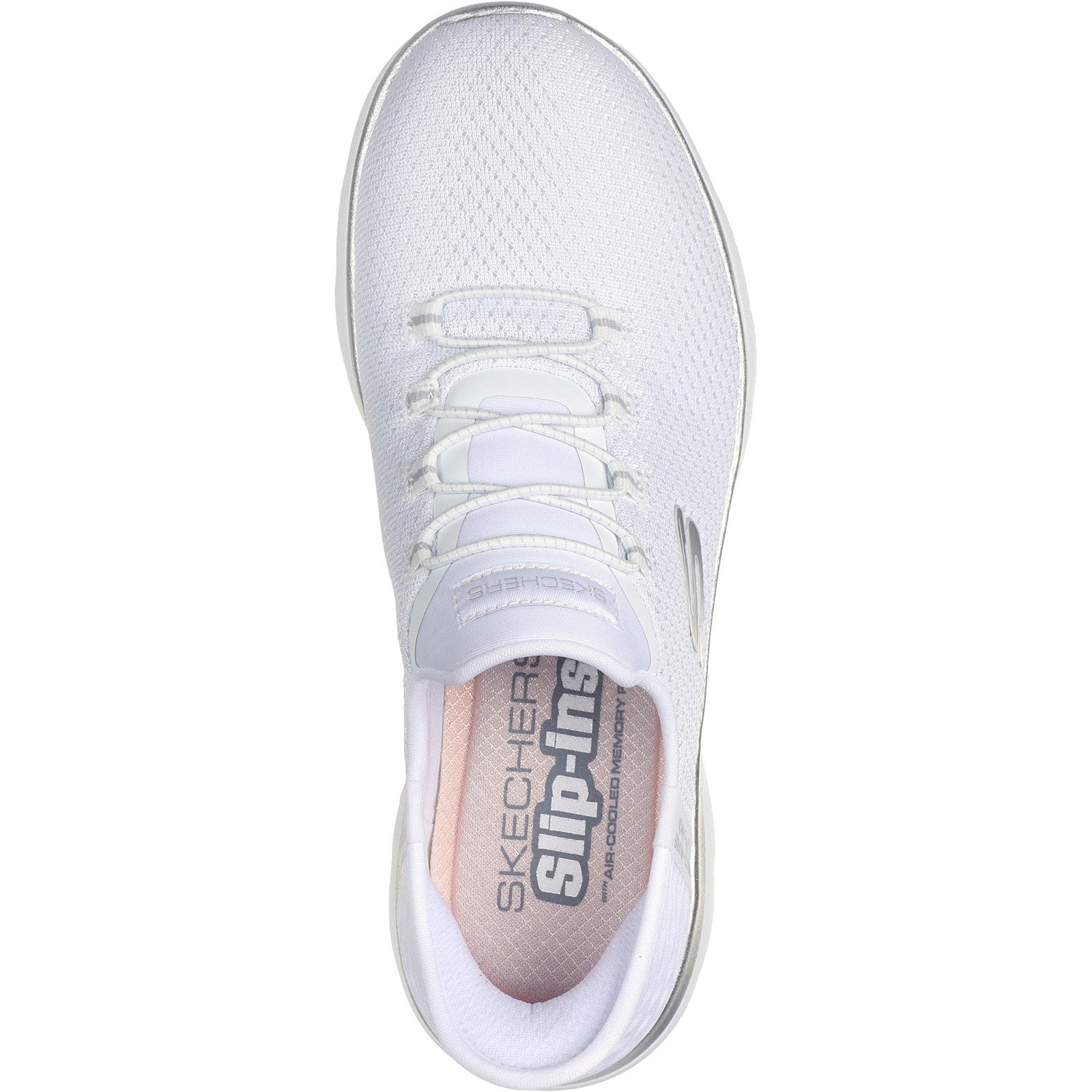 Women's Wide Fit Skechers 150123 Slip-ins Summits Diamond Dream Trainer