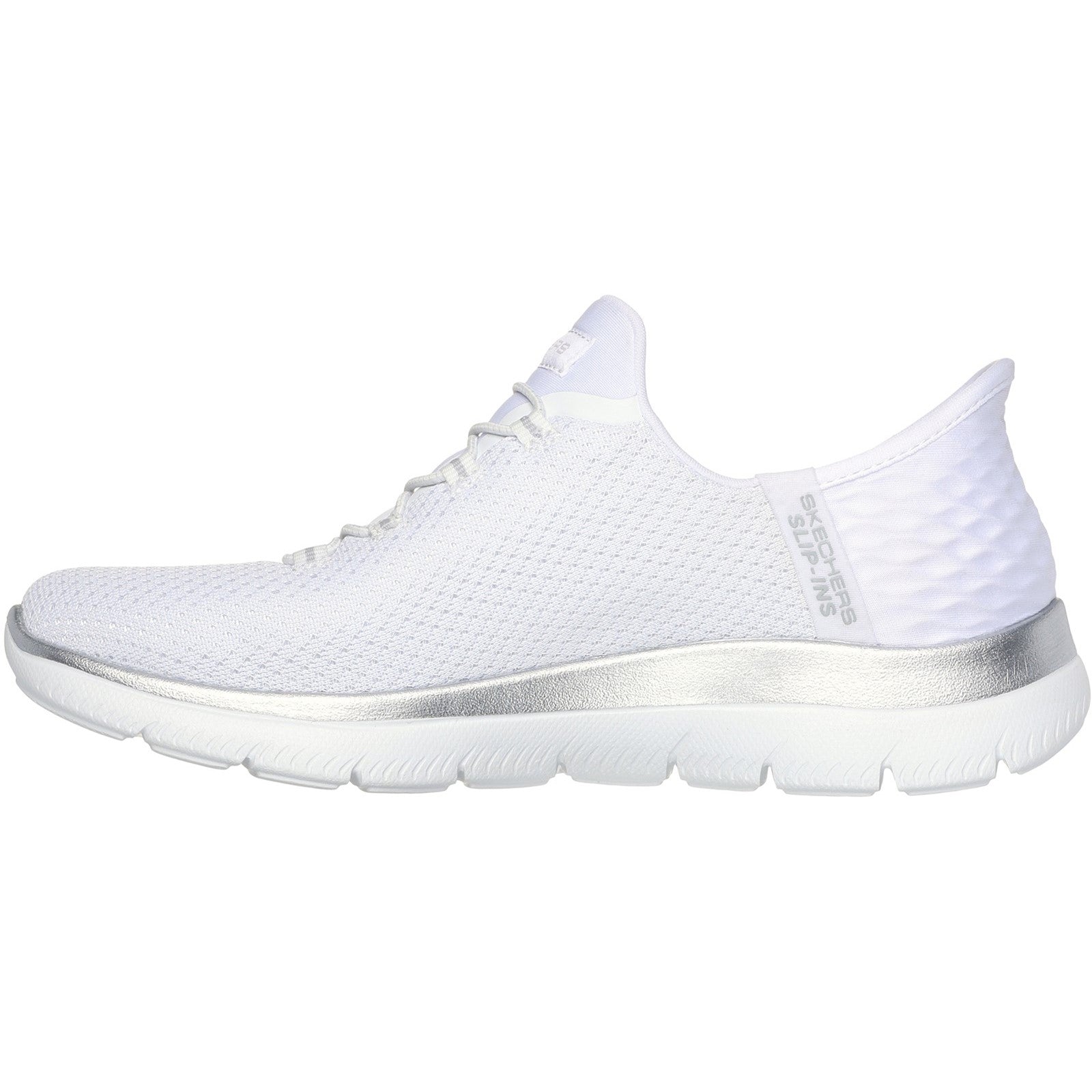 Women's Wide Fit Skechers 150123 Slip-ins Summits Diamond Dream Trainer