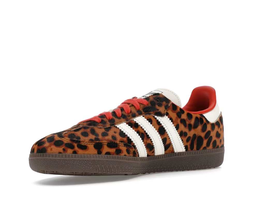 Adidas Samba OG Red Leopard (Women's)