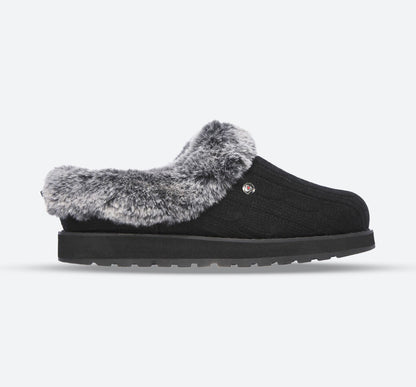 Womens Wide Fit Skechers Keepsakes Ice Angel Mule Slippers - Exclusive