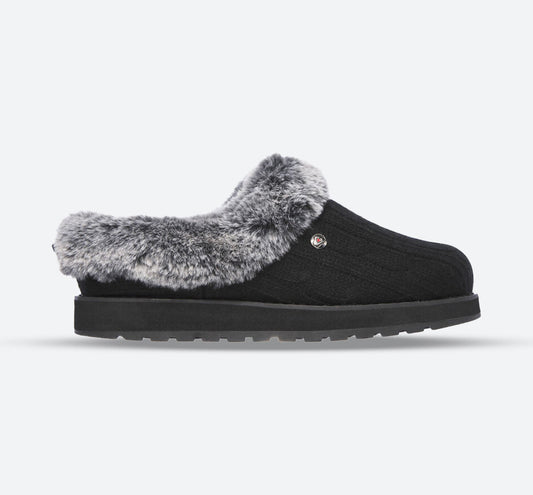 Womens Wide Fit Skechers Keepsakes Ice Angel Mule Slippers - Exclusive
