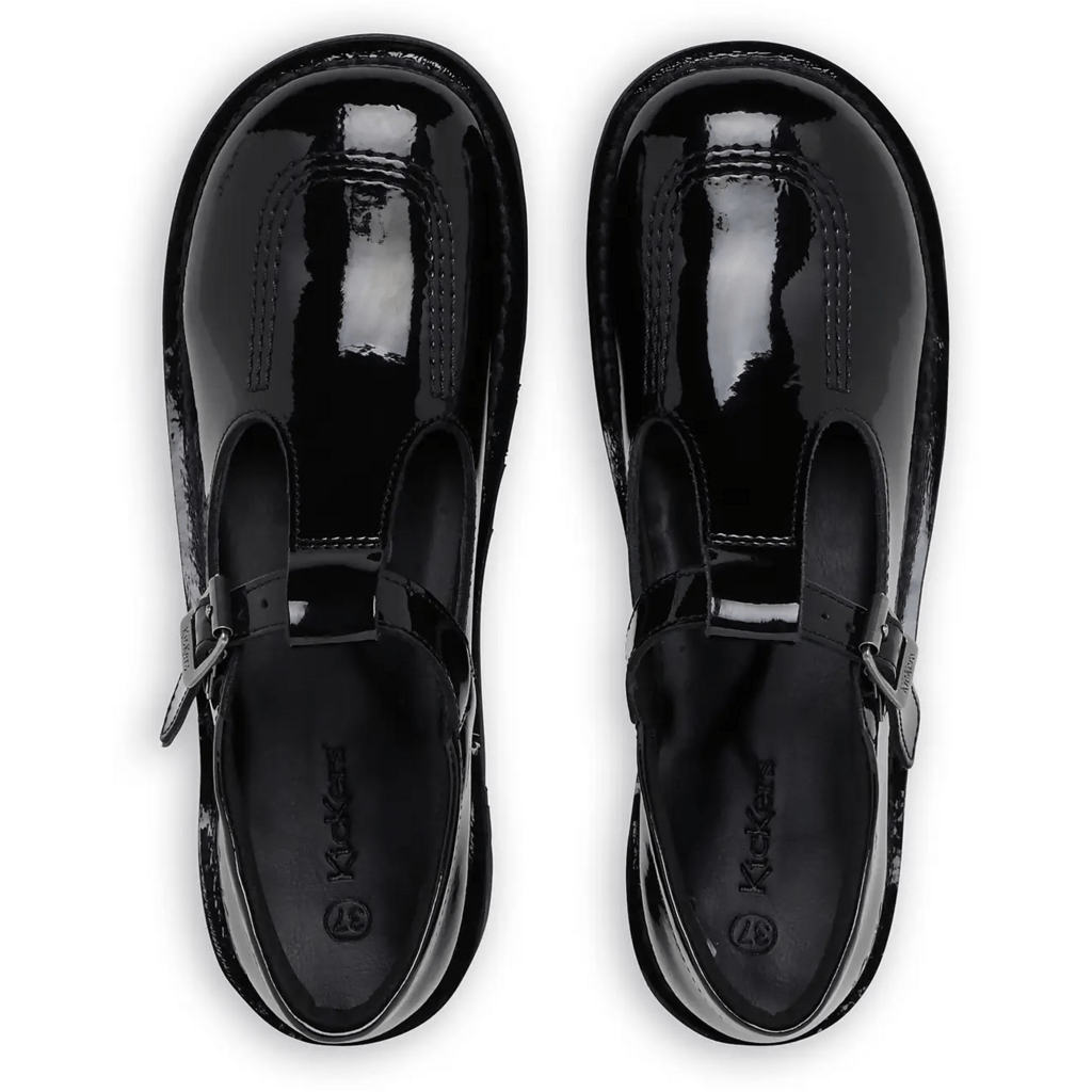 Kickers Kick T-Bar Patent Leather Junior